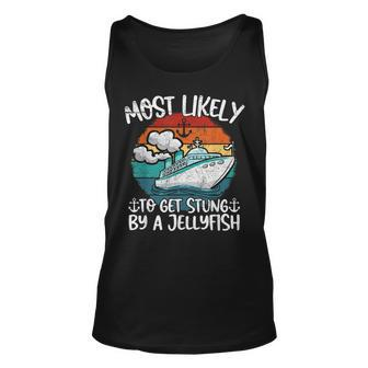 Cruise Most Likely To Get Stung By A Jellyfish Tank Top | Mazezy