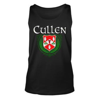 Cullen Surname Irish Last Name Cullen Family Crest Unisex Tank Top | Mazezy