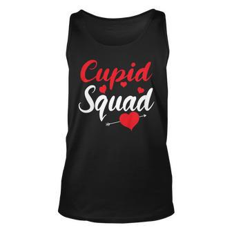 Cupid Squad Shirt Valentines Day Gift For Him & Her Couple Unisex Tank Top | Mazezy
