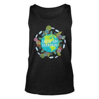 Cute Earth Day Everyday Environmental Protection Gift Unisex Tank Top | Mazezy