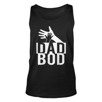Cute Funny Fathers Day Gift Cool Best Dad Bod Unisex Tank Top | Mazezy