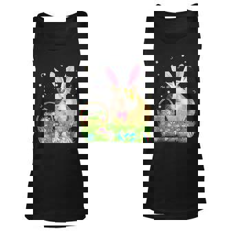 Cute Guinea Pig Easter Day Bunny Eggs Easter Costume Unisex Tank Top | Mazezy