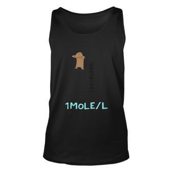 Cute One Mole Per Liter Chemistry Avogadros Day T Shirt Unisex Tank Top | Mazezy