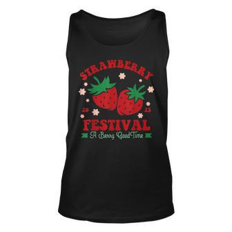 Cute Strawberry Farmer Strawberry Lover Fruit Lovers Vintage Tank Top | Mazezy
