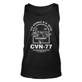 Cvn-77 Uss George HW Bush Unisex Tank Top - Seseable