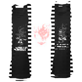 Cyberpunk 2077 Samurai Demon V2 Men Women Tank Top Graphic Print Unisex - Thegiftio