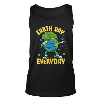 Dabbing Earth Day Everyday Earthday Dab Every Day Planet Unisex Tank Top | Mazezy