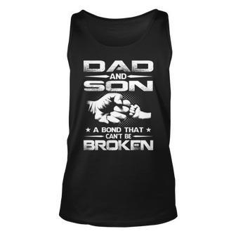 Dad And Son A Bond That Cant Be Broken Unisex Tank Top - Seseable