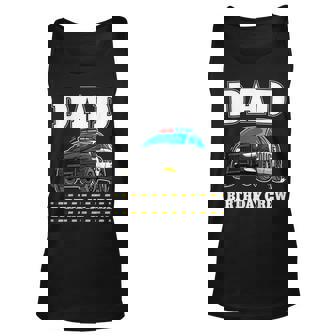 Dad Birthday Crew Police Car Policeman Officer Daddy Papa Unisex Tank Top - Thegiftio UK