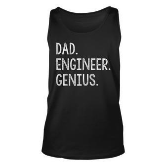 Dad Engineer Genius Cute Engineering Father Unisex Tank Top | Mazezy