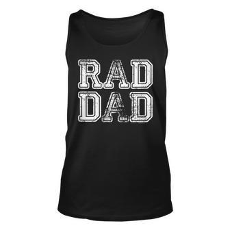 Dad Gifts For Dad | Rad Dad | Gift Ideas Fathers Day Vintage Unisex Tank Top - Seseable