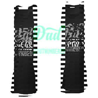 Dad Of Girls Outnumbered Funny Fathers Day Daddy Of Girls Unisex Tank Top - Thegiftio