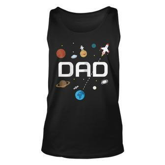 Dad Outer Space Birthday Party Unisex Tank Top | Mazezy