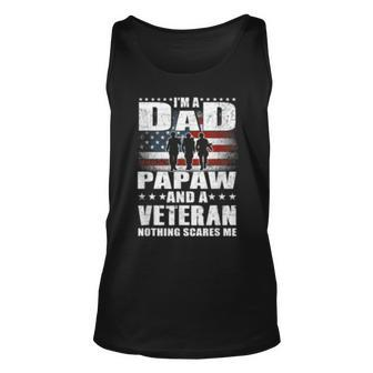 I Am A Dad A Papaw And A Veteran T Fathers Day Tank Top | Mazezy