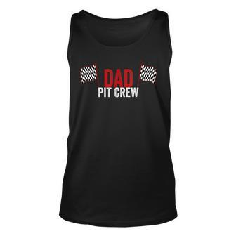 Dad Pit Crew Vintage For Racing Party Costume Unisex Tank Top - Seseable