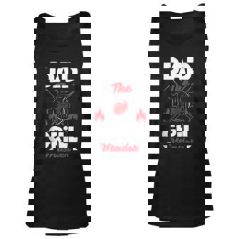 Dad The Grill Fathers Day Bbq Unisex Tank Top - Thegiftio UK