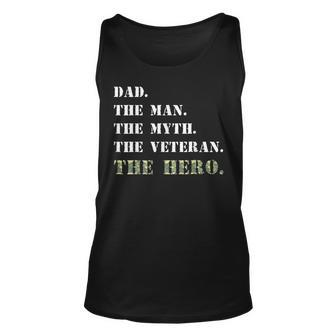 Dad The Man Myth Usa Veterans Day Camouflage Unisex Tank Top - Seseable