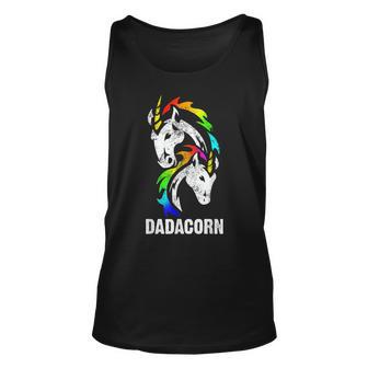 Dadacorn Einhorn Papa Dadunicorn Vatertag Geburtstag Geschenk Tank Top - Seseable