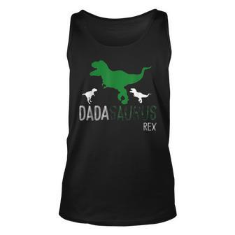 Dadasaurus Dad Dino Fathers Day Gifts Men Dinosaur V2 Unisex Tank Top - Seseable