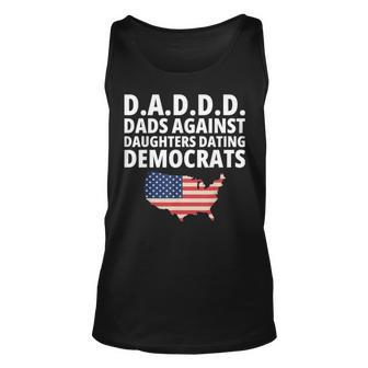 Daddd Dads Against Daughters Dating Democrats V3 Unisex Tank Top | Mazezy
