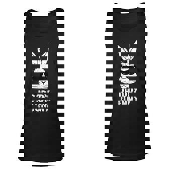 Daddy Bunny Ears Sunglasses Easter Day Dad Rabbit Funny Unisex Tank Top - Thegiftio