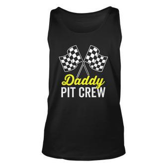 Daddy Pit Crew For Racing Party Costume Dark Men Women Tank Top Graphic Print Unisex - Thegiftio UK