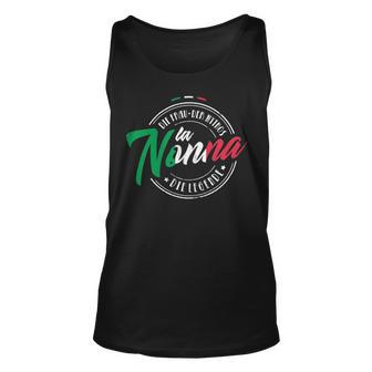 Damen La Nonna Großmutter Italienische Frauen Legende Oma Tank Top - Seseable