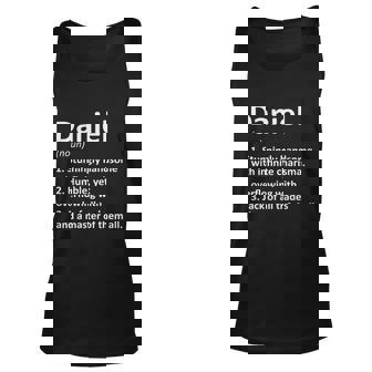 Daniel Definition Personalized Name Funny Birthday V2 Men Women Tank Top Graphic Print Unisex - Thegiftio UK