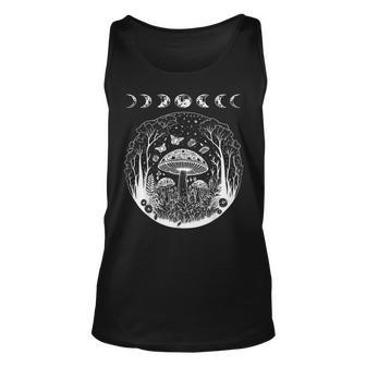 Dark Academia Cottagecore Aesthetic Magical Mushroom V2 Unisex Tank Top - Seseable