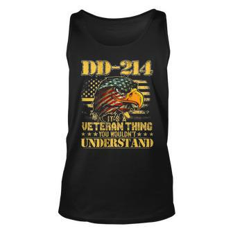 Dd-214 Its A Veteran Thing You Wouldnt Understand Usa Flag Unisex Tank Top - Seseable