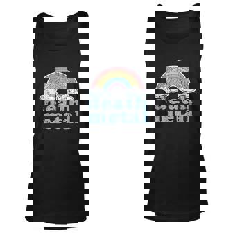 Death Metal Rainbow Funny Retro Vintage Rock Music V2 Men Women Tank Top Graphic Print Unisex - Thegiftio UK