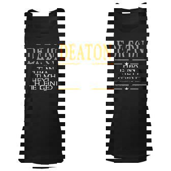Deaton Name Gift Deaton The Man The Myth The Legend V2 Unisex Tank Top - Seseable