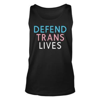 Defend Trans Lives Lgbtq Pride Black Trans Transgender Tank Top | Mazezy