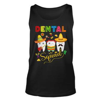 Dental Squad Cinco De Mayo Tooth Mexican Sombrero Dentist Unisex Tank Top | Mazezy