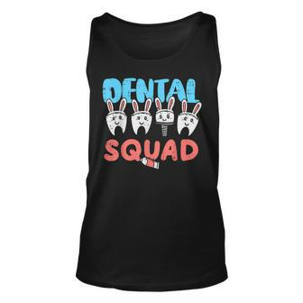 Dental Squad Easter Th Bunny Dentist Assistant Hygienist Unisex Tank Top - Seseable