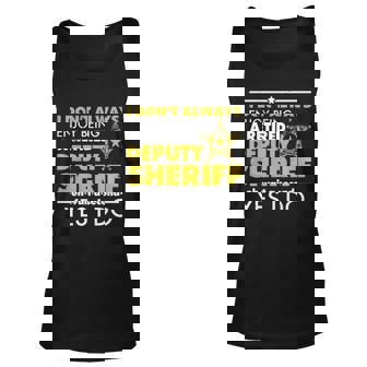 Deputy Sheriff Retirement Shirt-I Enjoy Being Retired Men Women Tank Top Graphic Print Unisex - Thegiftio