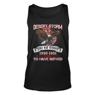 Desert Storm Veteran T Veteran Proud For Fathers Day Unisex Tank Top - Seseable