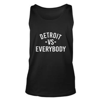 Detroit Vs Everybody - Mens Muscle T-Shirt Men Women Tank Top Graphic Print Unisex - Thegiftio UK