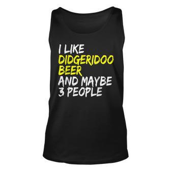 Didgeridoo Spruch Australien I Like Beer  Didgeridoo Tank Top - Seseable