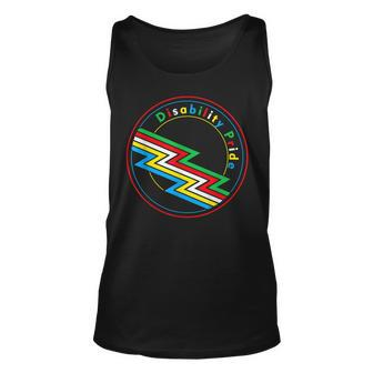 Disability Pride Flag Disabled Month Disability Awareness Unisex Tank Top - Seseable