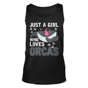 Diving Orca Cute Whale Women Girls Gift Orca Unisex Tank Top - Seseable