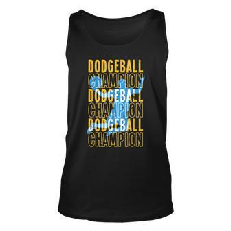 Dodgeball Champion | Ball Sports | Dodge Ball Player Unisex Tank Top | Mazezy