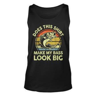 Does This Make My Bass Look Big Father Day Fishing Dad Unisex Tank Top - Thegiftio UK