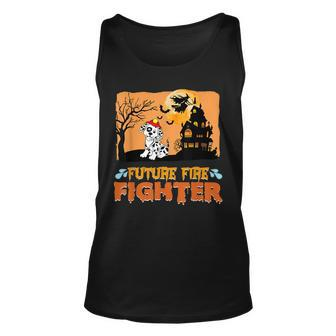 Dog Future Fire Fighter Halloween Witch Unisex Tank Top - Seseable