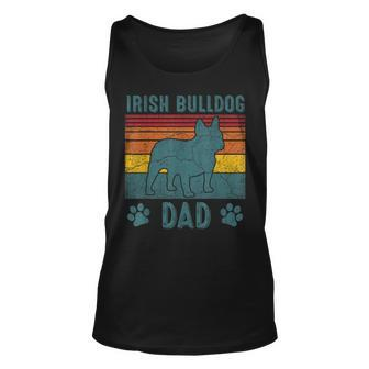 Dog Irish Bulldog Dad - Vintage Irish Bulldog Dad Unisex Tank Top - Seseable