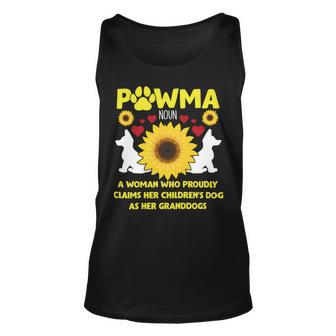 Dog Sunflower Grandmother Dog Lover Paw Flower With Hearts 517 Paws Unisex Tank Top - Monsterry