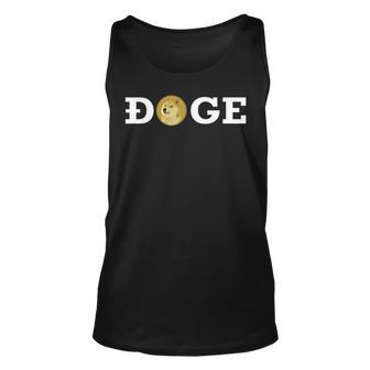 Dogecoin Cryptocurrency Blockchain Shiba Inu Doge Dogecoin Unisex Tank Top | Mazezy