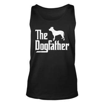 The Dogfather Pitbull Dog Dad Best Dog Daddy Ever Tank Top | Mazezy
