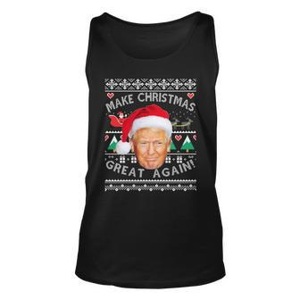 Donald Trump Christmas Unisex Tank Top - Monsterry