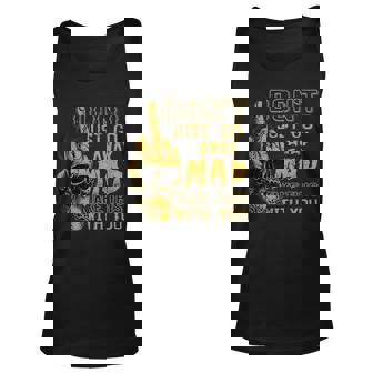 Dont Just Go Away Mad Take This With You V2 Unisex Tank Top - Thegiftio UK